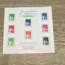 France Bloc-feuillet timbres Les couleurs de Marianne en Francs 7 non oblitéré