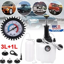 3L+1L Car Brake Bleeder Clutch Bleeding Kit System Fluid Bleeder Tool Set Kit 