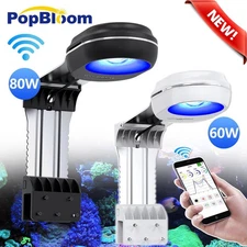 PopBloom RL60 RL80 WiFi Reef LED Aquarium Light Full Spectrum Saltwater Corals