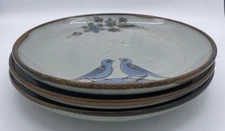 Set of  3 Vintage Tonala El Palomar Mexican Pottery Plates 10.25 inches