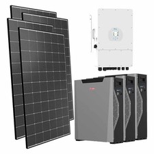 Kit fotovoltaico trifase 12120W inverter 12kW Deye litio 16.1kWh Weco 5k3 XP