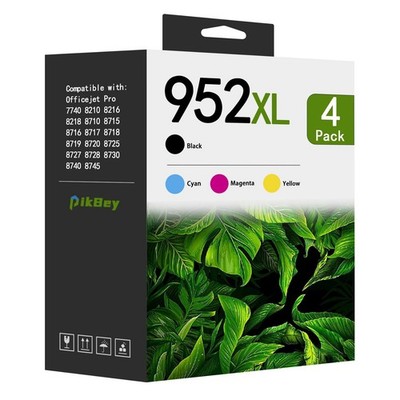 952XL Ink Cartridges Combo Pack 4-Pack for OfficeJet Pro 8710 8210 8720 7740 BK