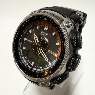 condition CASIO PRO TREK PRW-5000 radio-controlled solar-powered watch for m etc