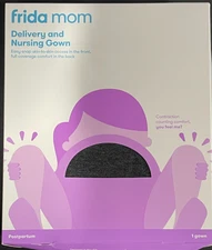 Frida Mom Labor and Delivery Comfort Gown for Birthing, Hospital, Nursing