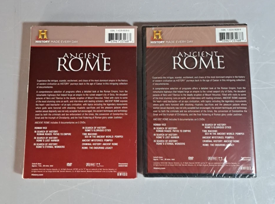 History Classics Ancient Rome (DVD, 5-Disc Set, 2010) New Sealed W/ Slipcover - Image 2 of 3