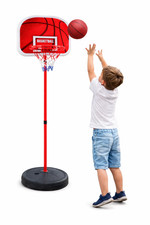 Junior Basketball Hoop & Stand Set Adjustable Height 120-160cm Free Standing
