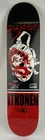 RARE Red Dragon Goalie Mask Moses Itkonen Skateboard Deck Signed 7.5" x 31.625"
