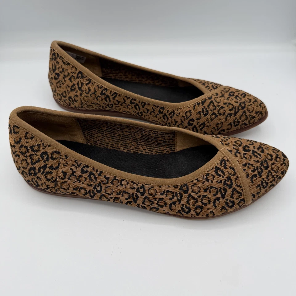 Toms Katie Flats Leopard Animal Cheetah Print Pointed Toe Women’s Size 8 - Image 2 of 4