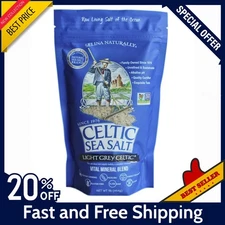 SHIP NOW! Celtic Sea Salt Light Gray Vital Mineral Blend 1 lb FRESH & SEALED,NEW