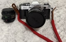 EUC Canon AE-1 35mm Camera 35-70mm Macro  50mm Lens