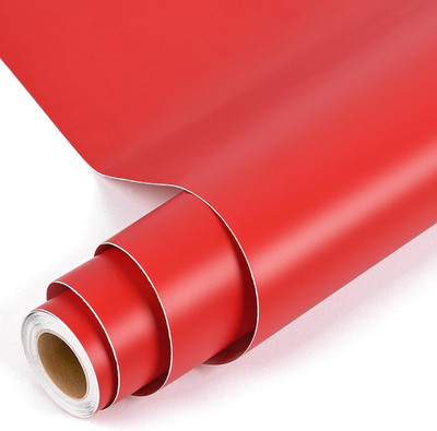 Permanent Vinyl - Matte Red Adhesive Vinyl for All Cutting Machine, 12'' X10 FT P