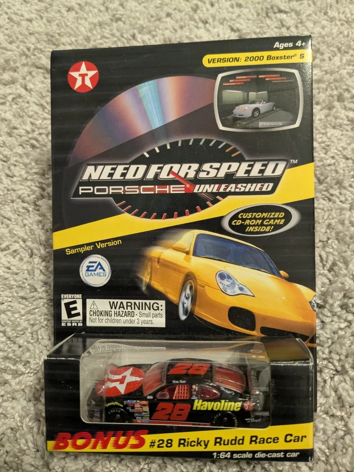 Texaco Porsche Unleashed 2000 2 coches de acción más juego CD-ROM sin abrir Foto 2 de 4