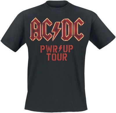 ACDC T-Shirt Herren PWR UP - Tourshirt 24 schwarz