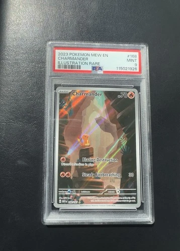 Pokemon Charmander 151 Illustration Rare IR Full Art PSA 9 Mint 168/165