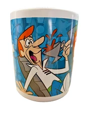 Vintage George Jetson and Mr. Spacely "Coffee Break" Mug, Warner Brothers