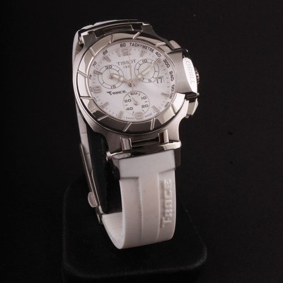 TISSOT T-Race Womens Quartz Watch. Analog. Chronograph. Date. T048.217A. NEW!