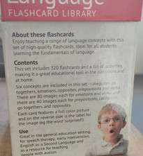 Language Flashcard Library Educational Reading/Writing Flashcards Set 320 Boxed