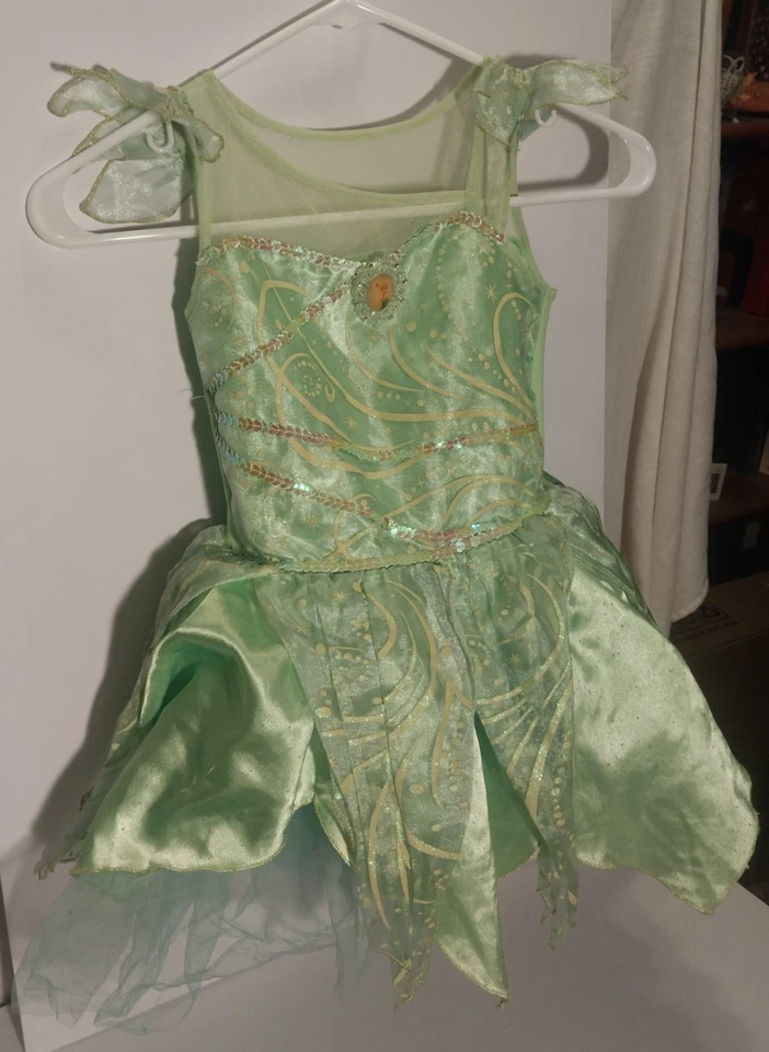 Disney Store Tinker Bell Costume Child Small 5/6 Green & Pink Tutu Skirt Holiday - Image 3 of 4