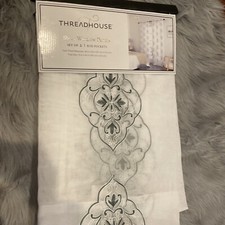 Sheer window curtains2 pcsDimensions of each panel: 38 x 84 inches