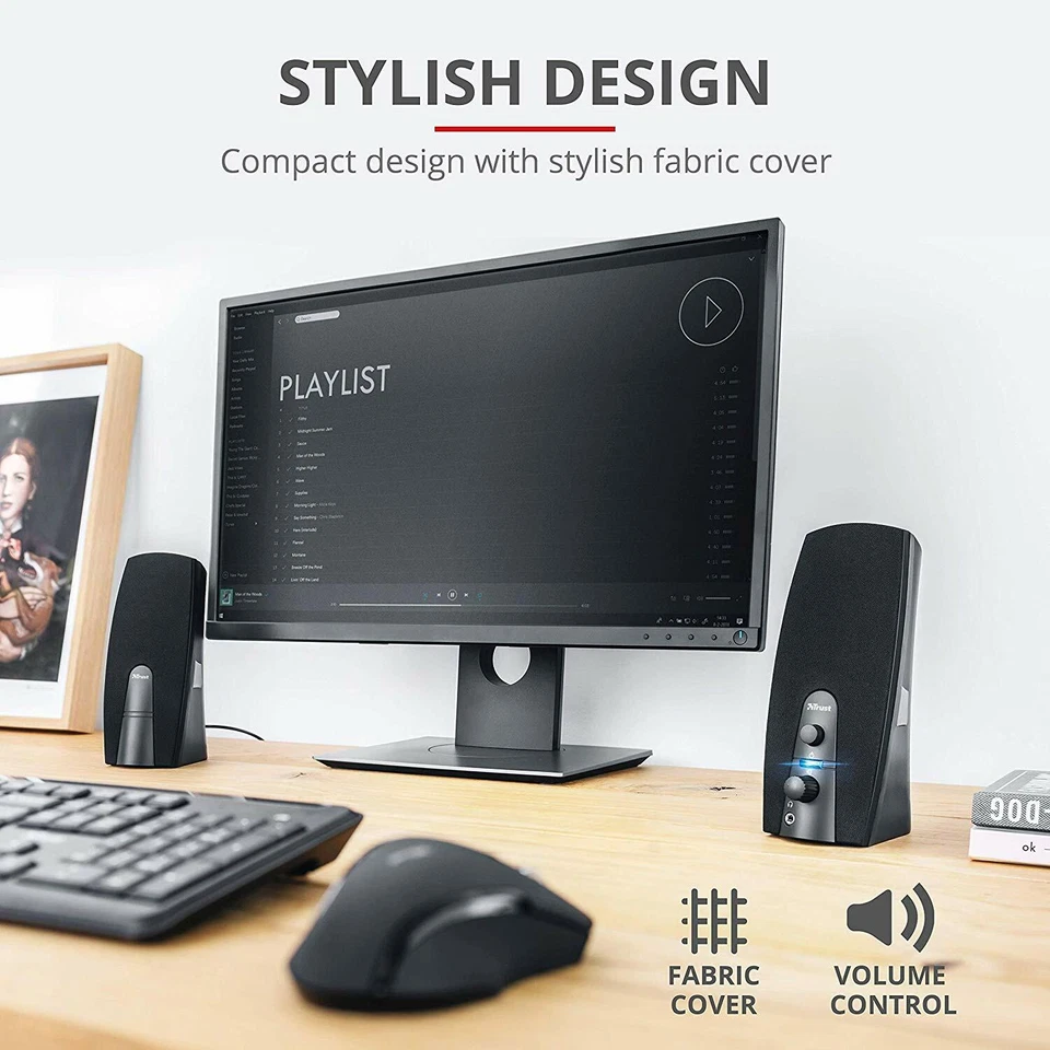 Casse Audio Per Computer Trust Almo 10W Altoparlanti Connessione Usb Musica - Immagine 4 di 4