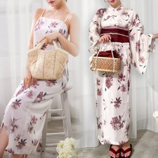 Kimono Yukata Separate One-piece Dress 3-Piece Set Kyoto Summer Clothes Japan