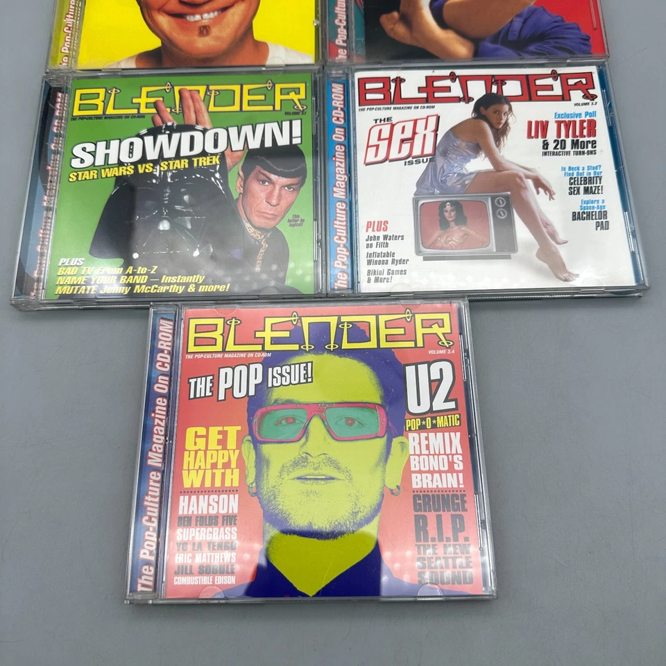 Blender Magazine CD-Rom Lot of 7 Vol. 2.3 - 2.6 , 3.1 3.2 3.4 | Pop Culture Foto 3 de 4