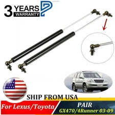 2X Front Hood Lift Supports Shock Strut For 2003-09 Lexus GX470 Toyota 4Runner