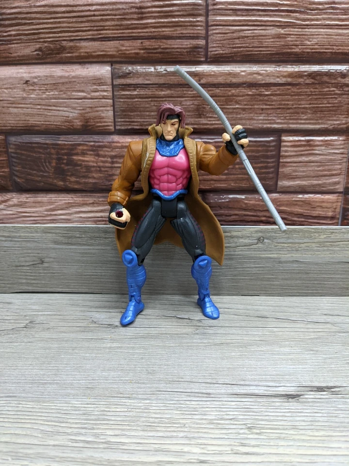 Lote de 5 bonecos Marvel X-Men Toy Biz 1992-96 Rogue Gambit Iceman Archangel Pheonix - Imagem 4 de 4