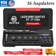 Portable Laser Bore Sight Kit 0.17-12GA Caliber Upgraded Red Dot Bore Sighter US