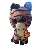 Ty Beanie Boos ZOEY the Pink & Black Zebra 6 Inch W Tags
