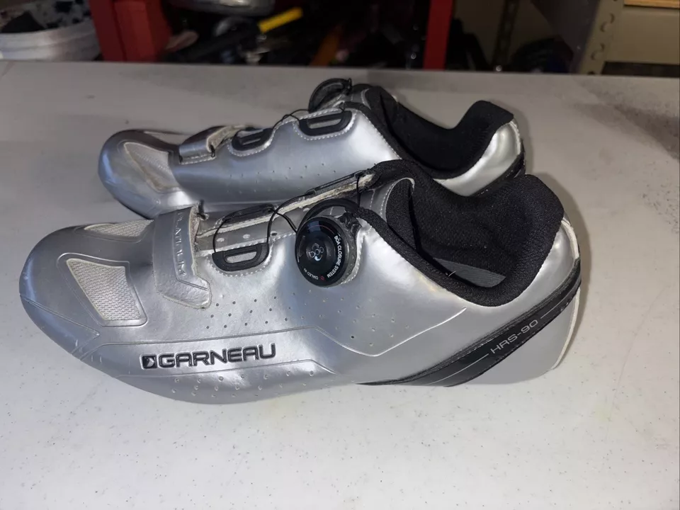 Louis Garneau HRS-90 Cycling Shoes - Rare Platinum - Men’s Size 9.5 (C3) - Image 2 of 4