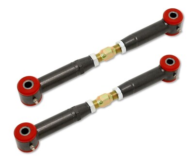 BMR TR003H for 10-15 5th Gen Camaro Rear Adj. Toe Rods Polyurethane -Black