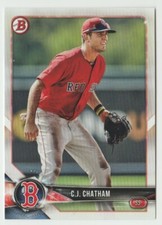 2018 Bowman Prospects #BP117 C.J. Chatham Baseball Card Boston Red Sox