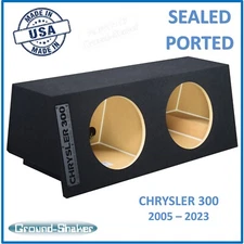 2005-2023 Chrysler 300 Sealed Ported Sub Box Subwoofer Enclosure Ground Shaker