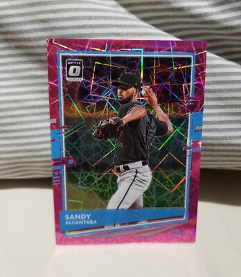 Sandy Alcantara 2020 Optic Pink Velocity Prizms Card #181 #d 120/199 Marlins 
