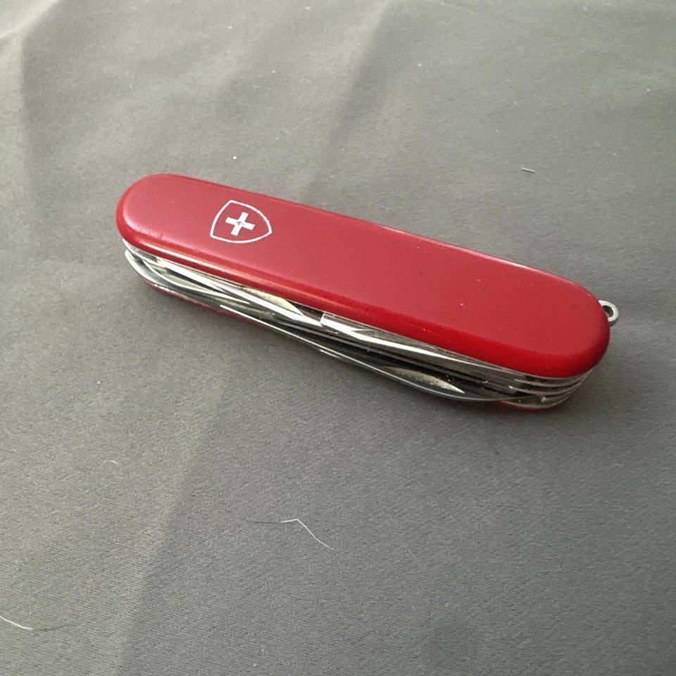 NAVAJA SUIZA MULTIHERRAMIENTA PLEGABLE "VICTORINOX" ARCHER ROJA c.1986 Foto 3 de 4