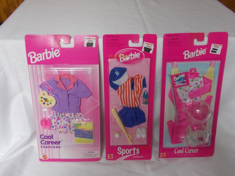 3 New Barbie Fashions - 2 Cool Careers and 1 Sport