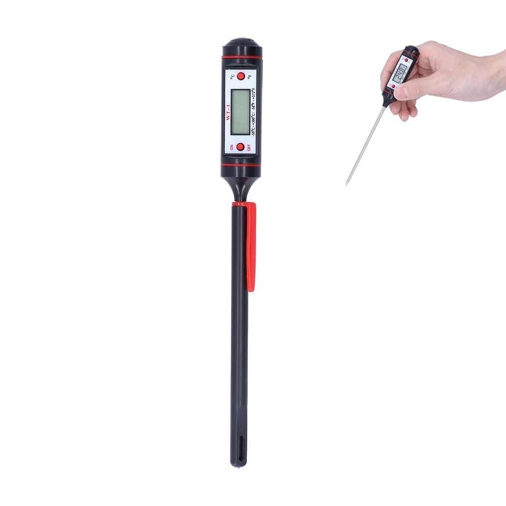 Meat Thermometer Digital Food Probe BBQ Cooking Tools ‑50℃~+300℃ Plug‑in Meter
