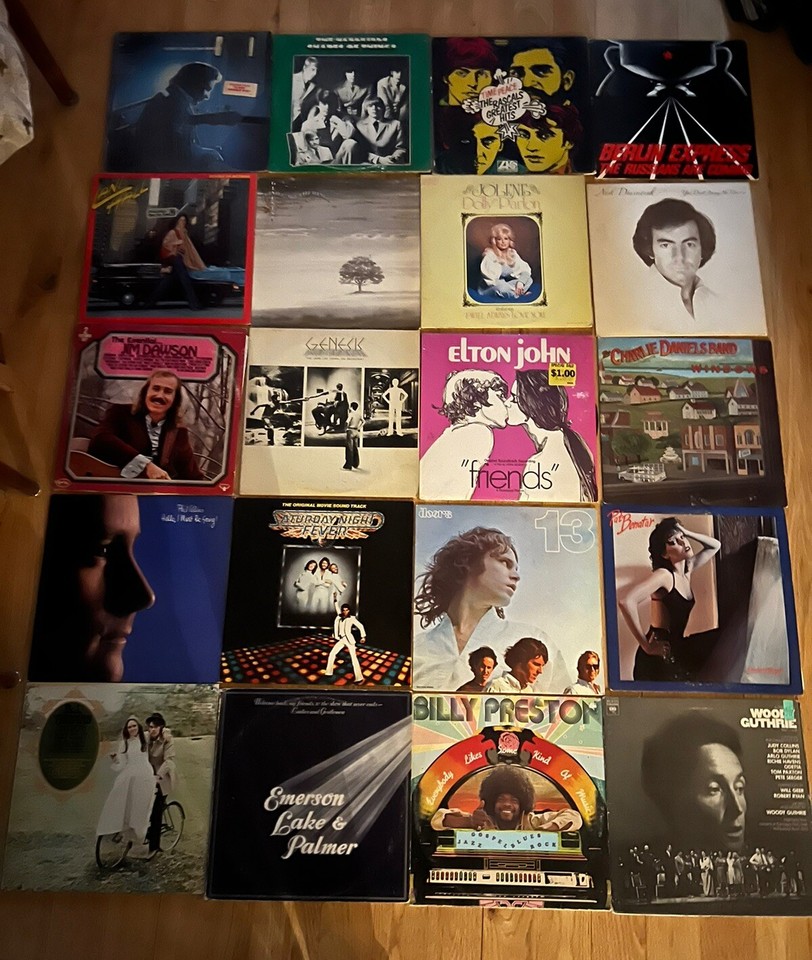 Huge Estate Lot Vinyl 70s 80s Classic Rock POPGenesis Doors