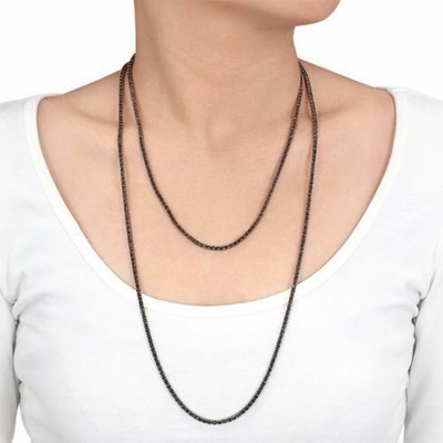 Certified 36 Inches Glamour Round Black 