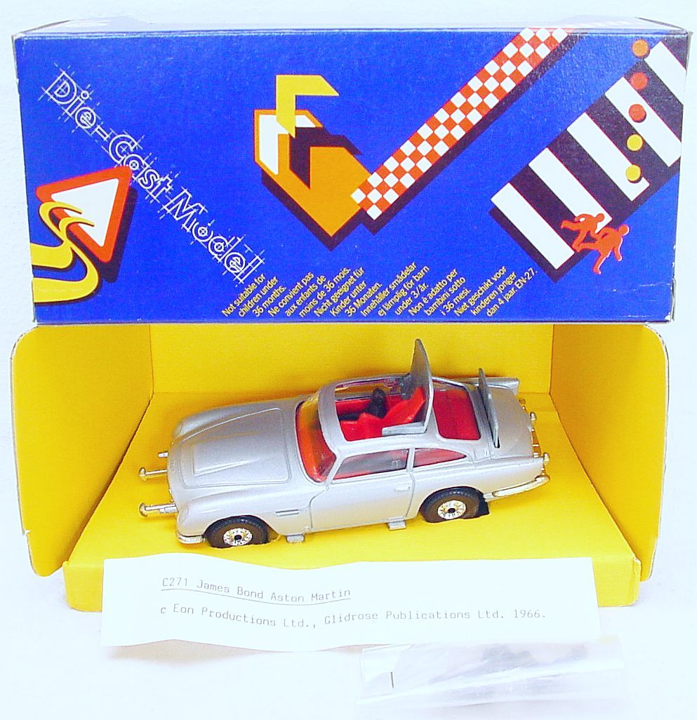 Corgi Toys Vintage 1979 N°271 - James Bond 007 Aston Martin - Miniature Métal Grise