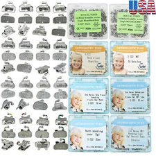 US 200Pcs Dental Orthodontic Buccal Tube Roth/MBT 022 for 1st 2nd Molar Bondable