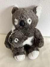 Vintage Koala Bear Plush Sugar Loaf Stuffed Animal 1994 WITH BABY! Clean! 11”