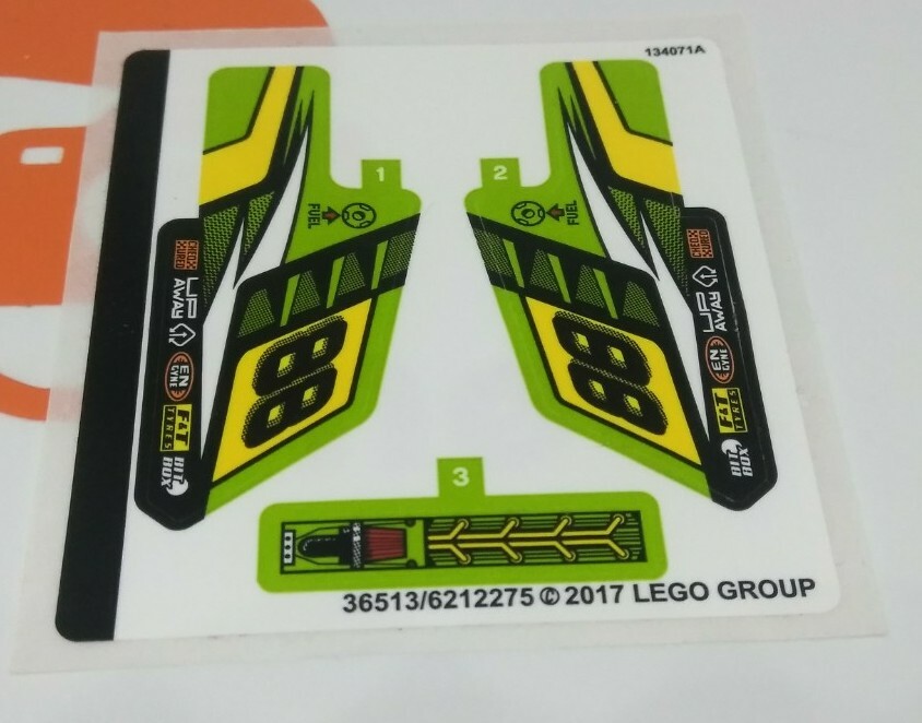 Lego 42072 Sticker Sheet Technic Whack Set Part Minifigure #88 | eBay