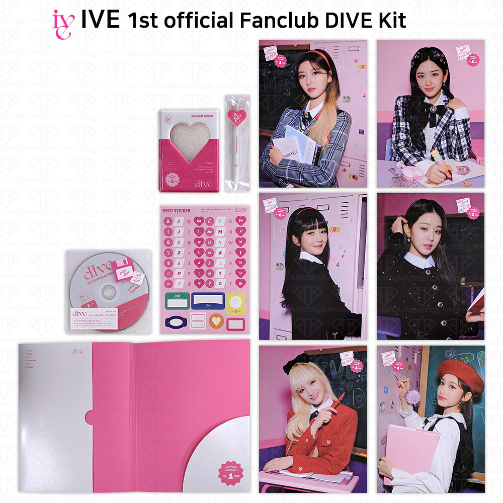 IVE 1ST OFFICIAL FANCLUB DIVE FCキット　1期 IVE 1st Fanclub FC Dive Welcome Membership Kit Official
