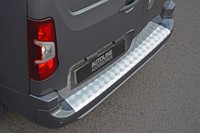 FüR Peugeot Rifter/Partner (2019 Heck StoßStange Kratzer Schutz Eloxiert