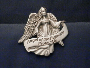 034-Angel-of-the-Highway-Protect-Us-034-Pewter-Visor-Clip-KVC119