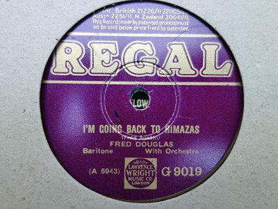 FRED DOUGLAS - CHOOSE ANY ONE OF FOUR 78 rpm discs