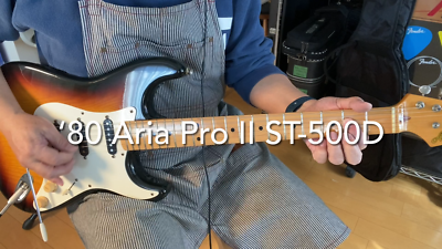 Aria Pro II ST-500D '80 Vintage MIJ Electric Guitar Made in Japan