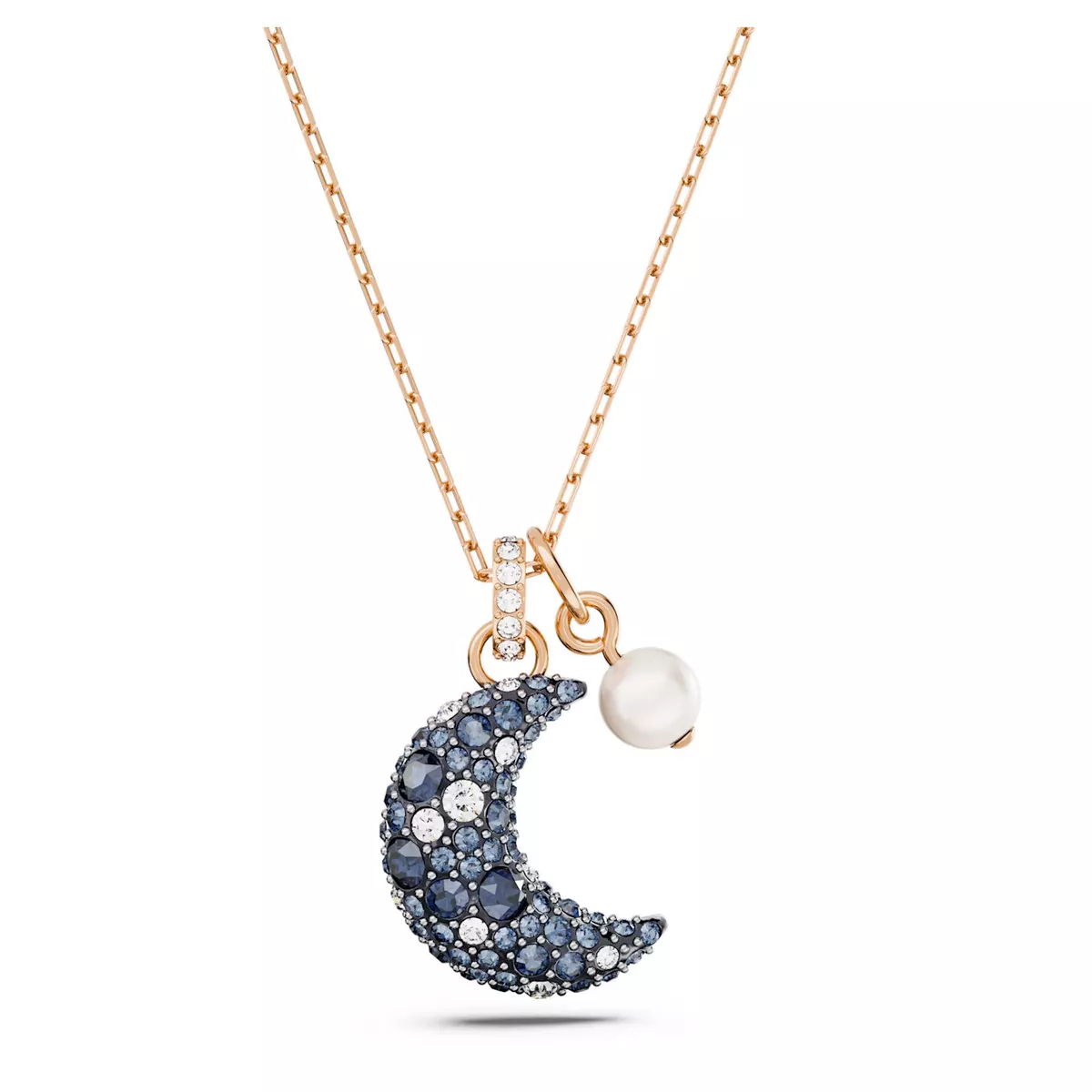 Swarovski crystal moon best sale necklace